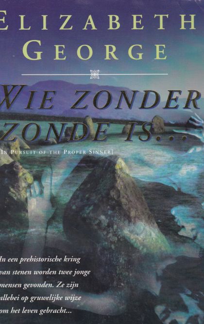 Kaft van Wie zonder zonde is...