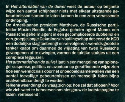 Kaft van Het alternatief van de duivel