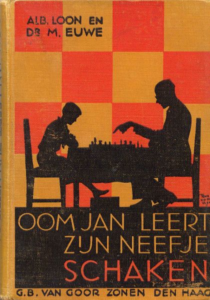 Kaft van Oom Jan leert zijn neefje schaken